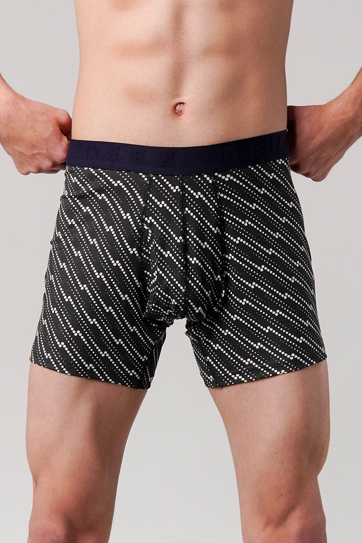 Printed Ball Pouch Boxer - Black