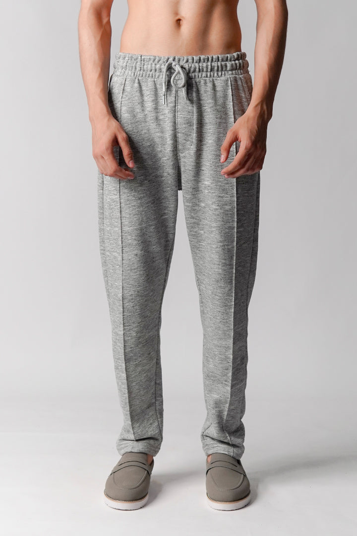 Pintex Jogger Pants - Grey