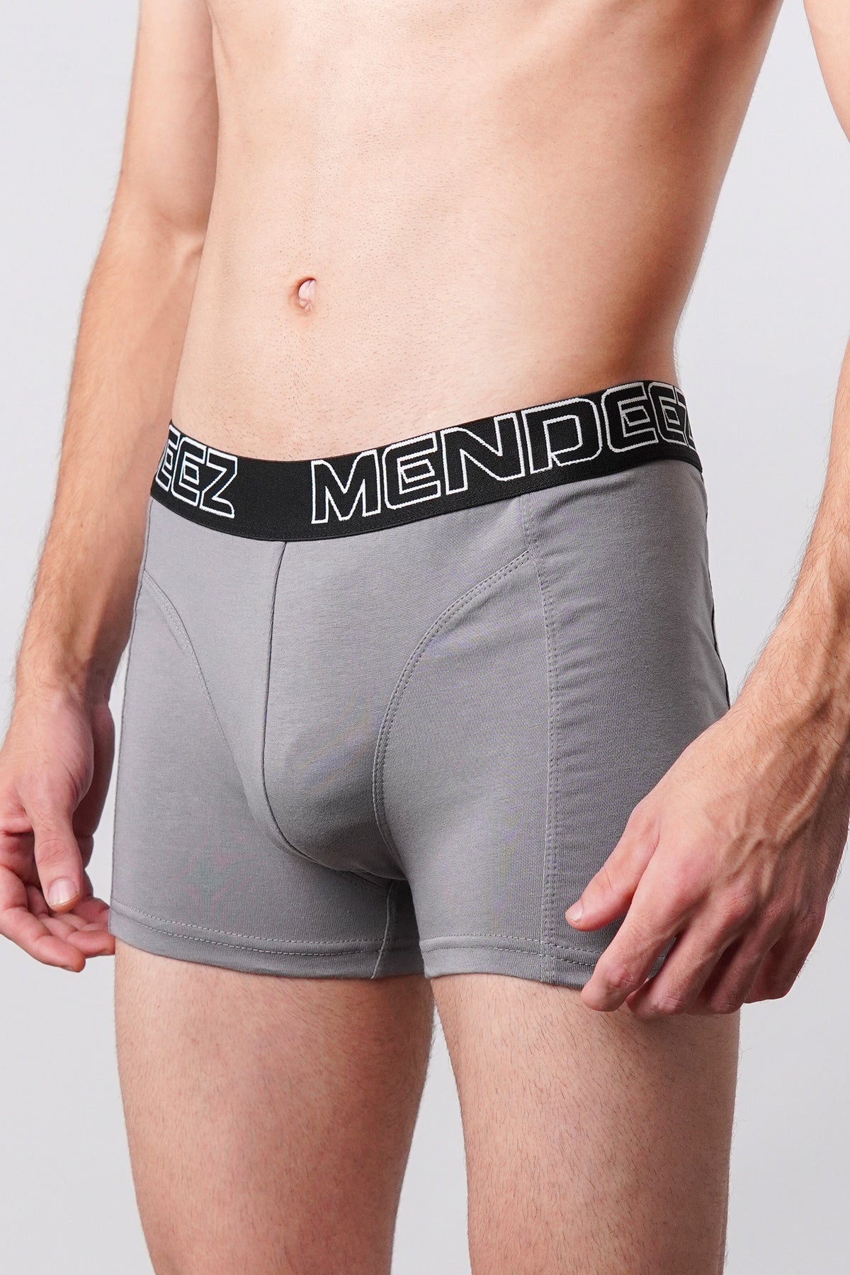 Boxer Briefs - Grey, Black & Navy Blue Pack Of 3
