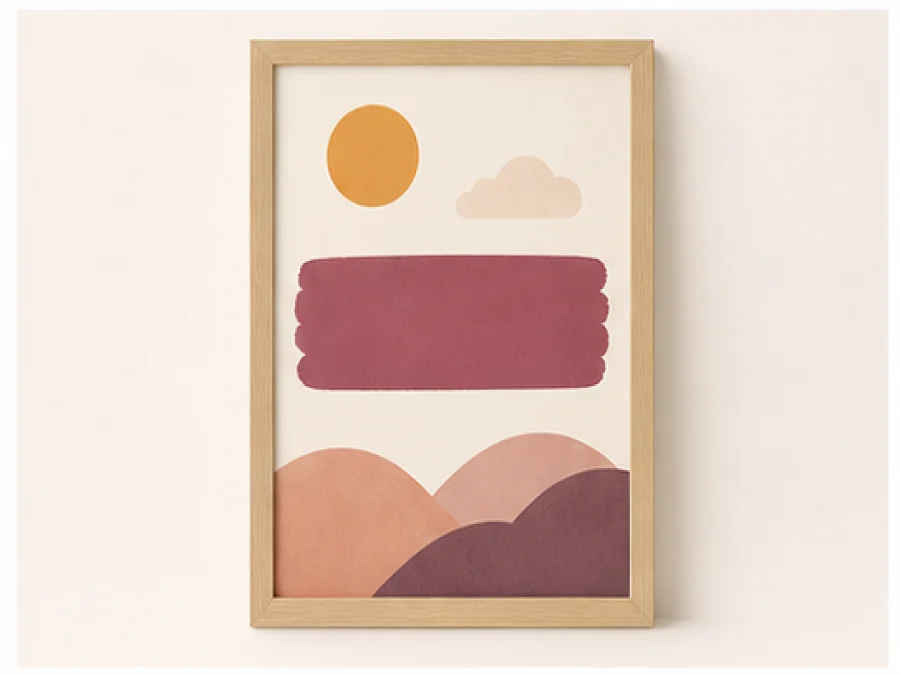 Nursery Name Art Print view 1