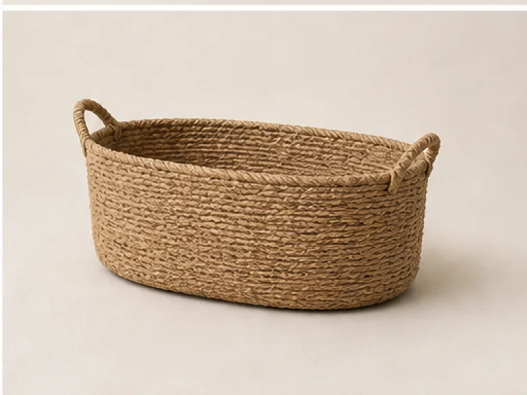 Weave Oval Basket view 2