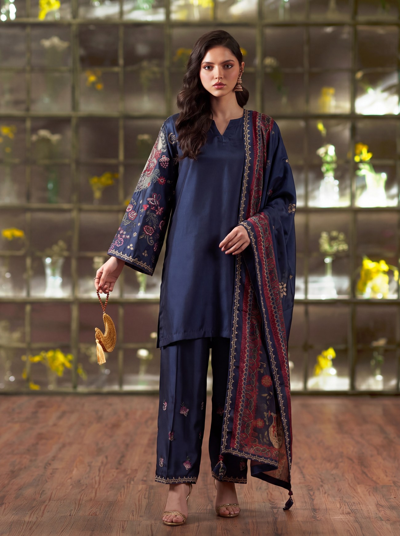 Zeenat Pret Silk Embroidery Collection alternate view